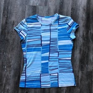 J. McLaughlin Blue 90s Top